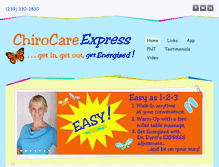 Tablet Screenshot of chirocareexpress.com